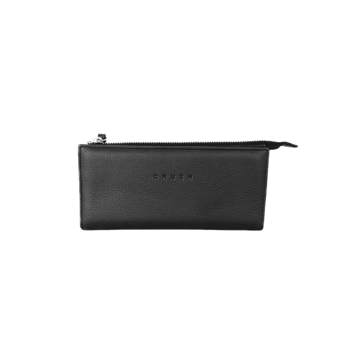Cartera de piel flor negra - Asha