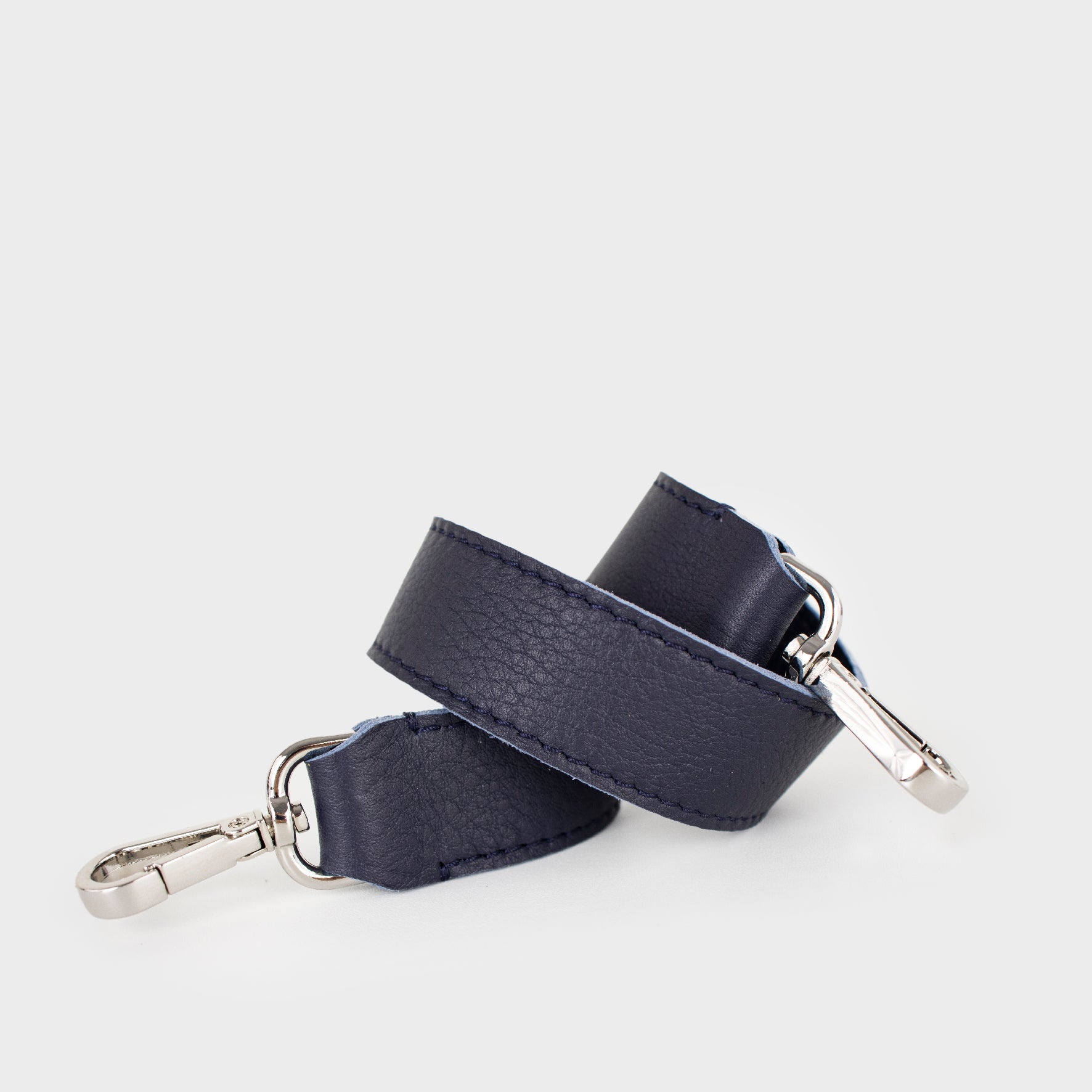 shoulder strap - leather strap- blue strap