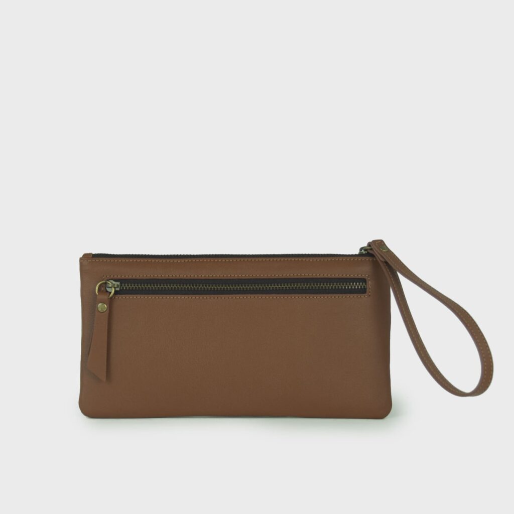 leather purse - brown purse