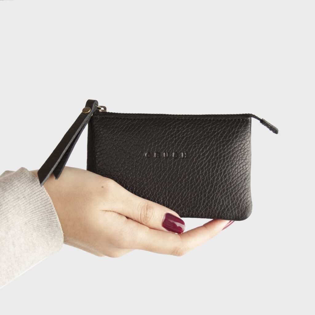 Gina - Soft Leather Wallet - Small - Black