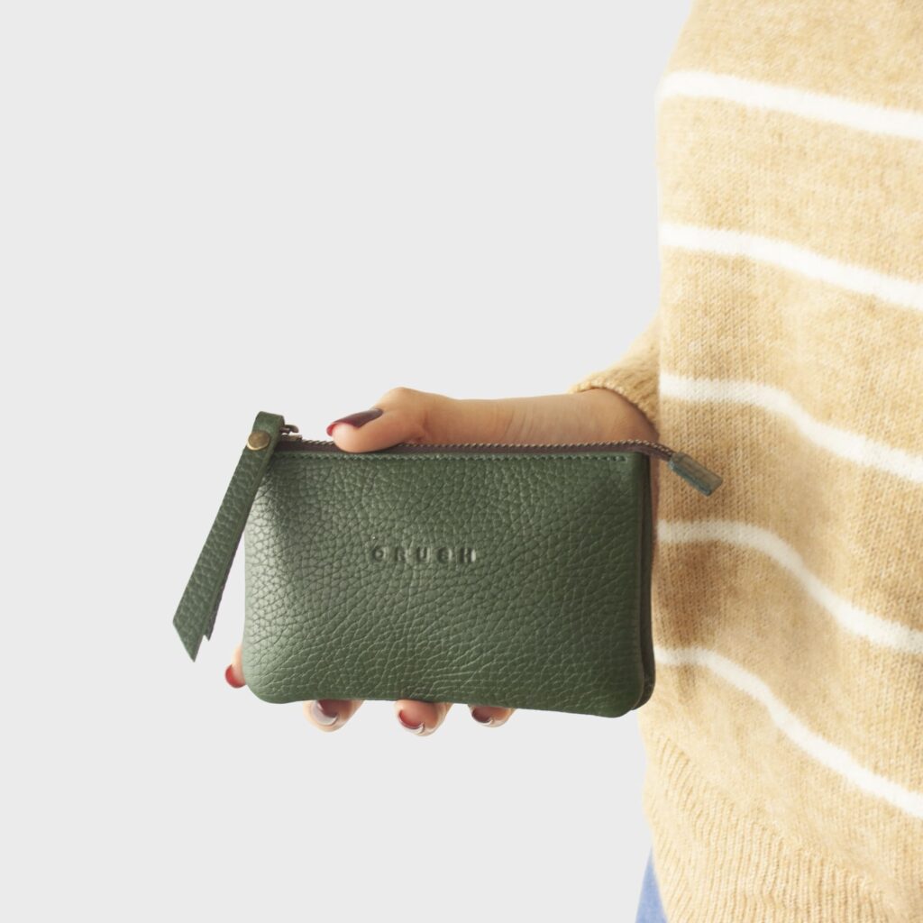 Gina - Soft Leather Wallet - Small - Forest