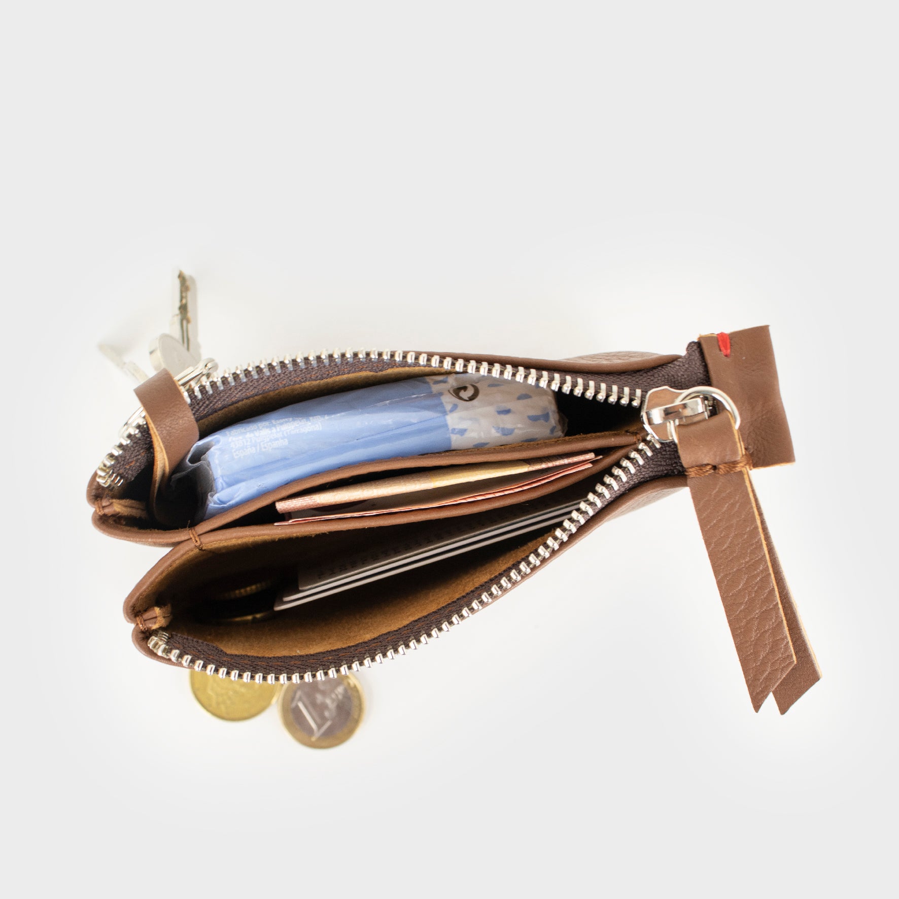 leather wallet - brown wallet