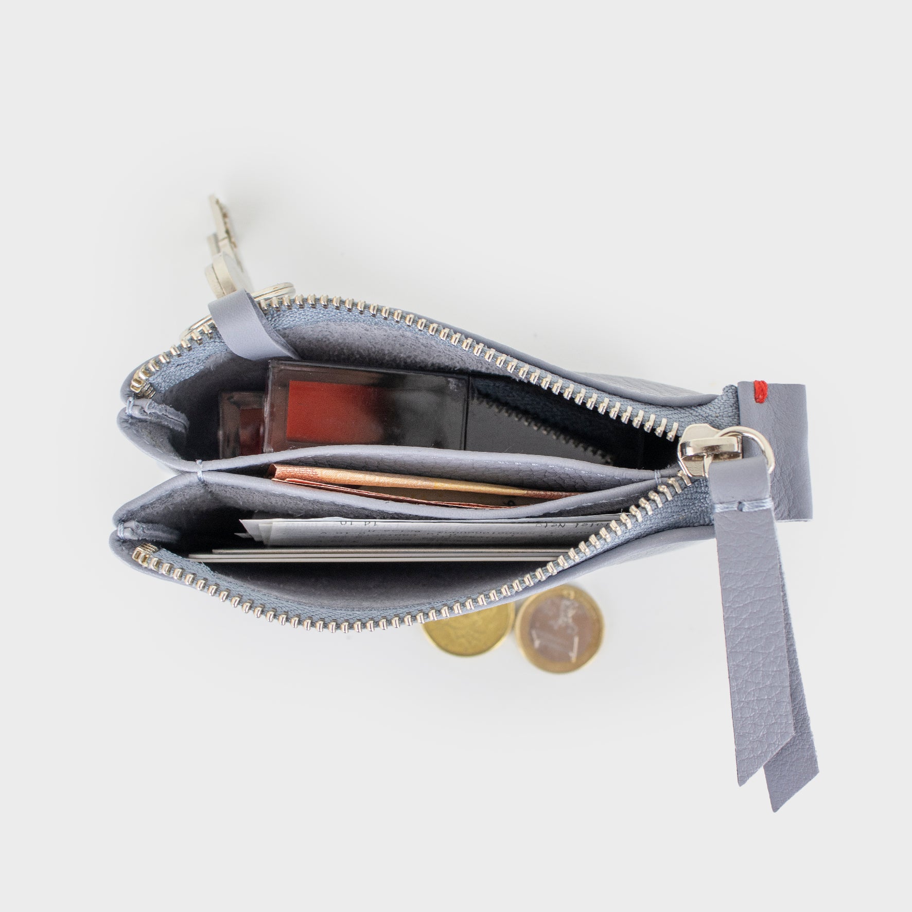 leather wallet - lavander wallet