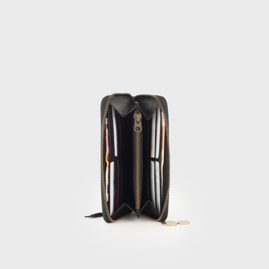 leather purse - black purse