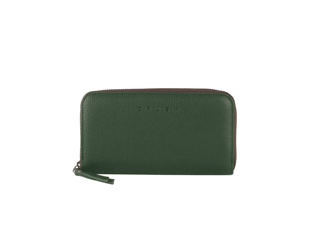 Full Grain Leather Wallet Women Forest - Hope