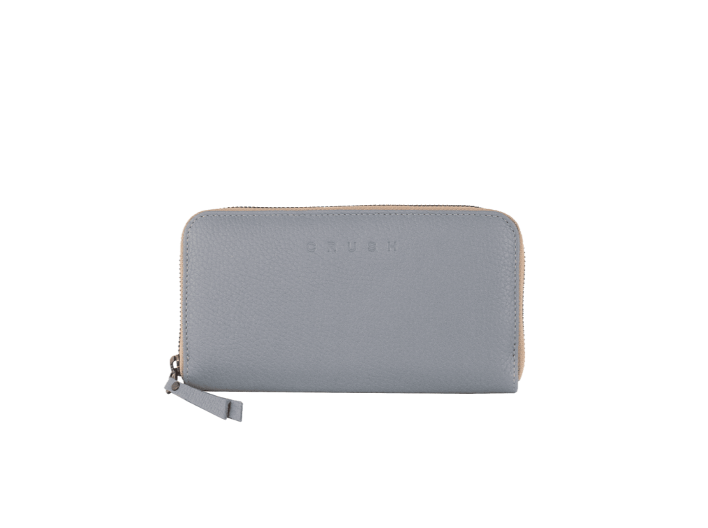 leather purse - lavander purse