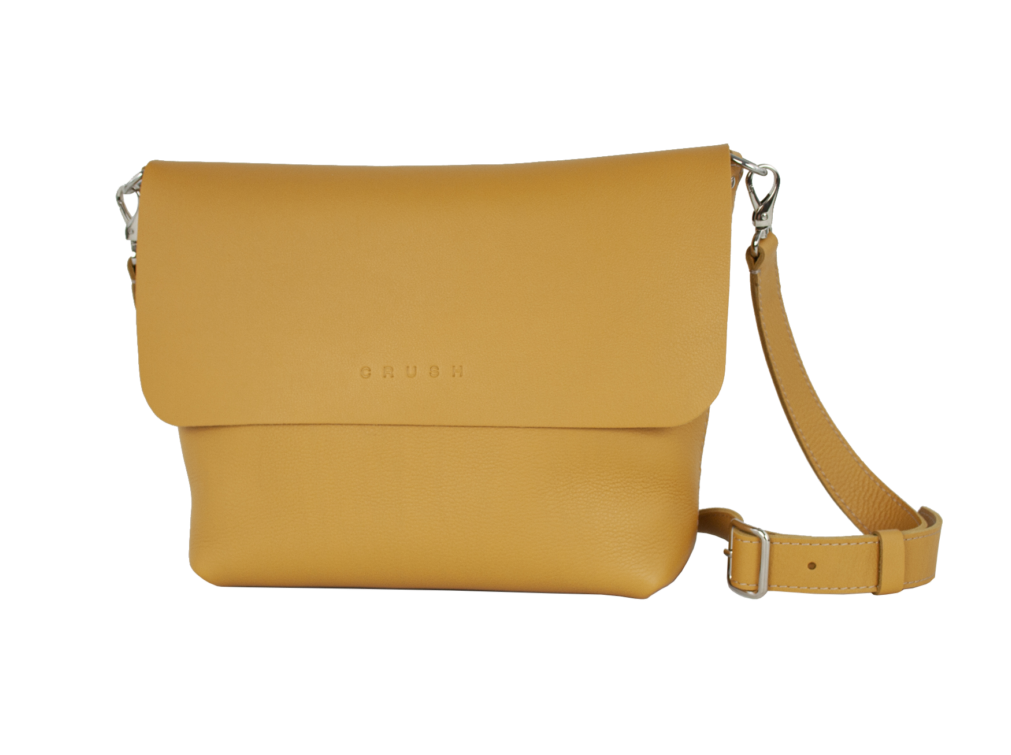 leather bag - golden bag