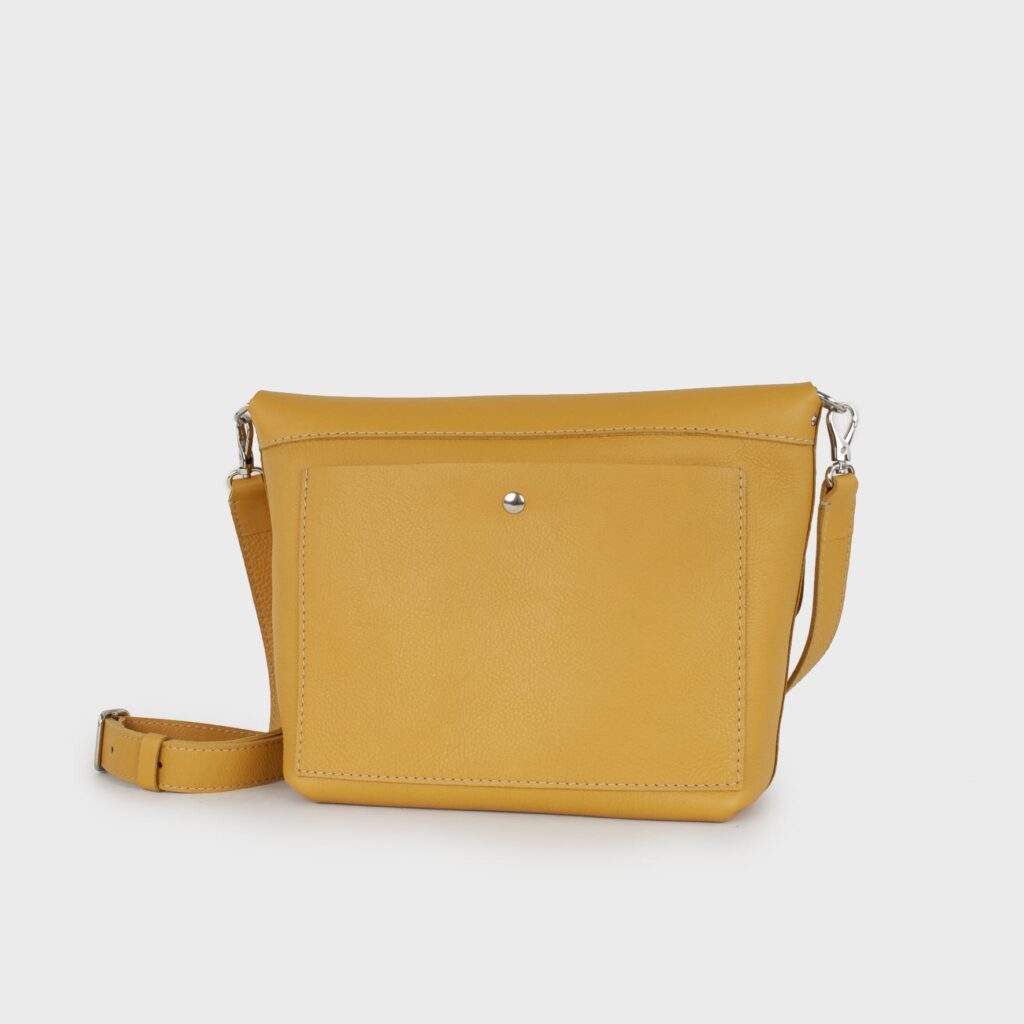 leather bag - golden bag