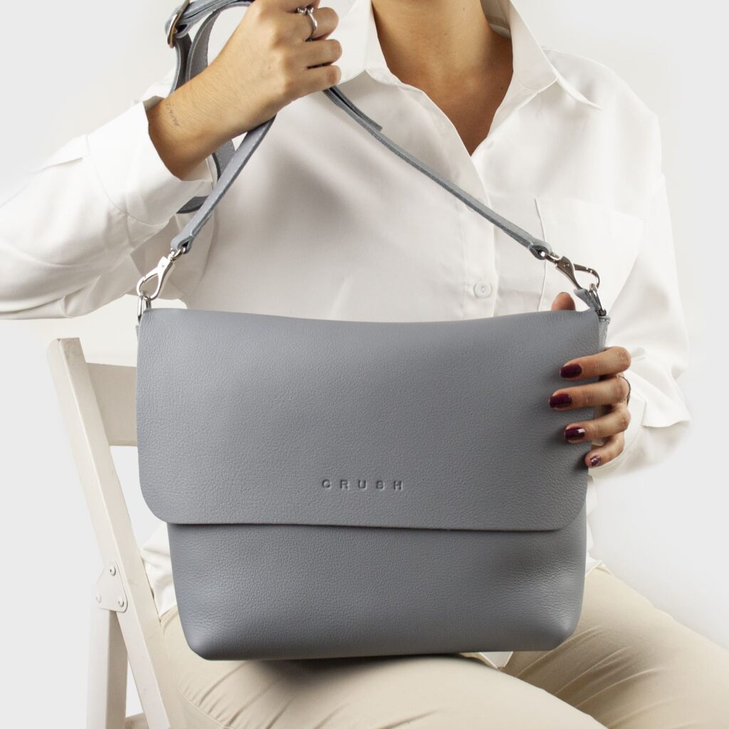 leather bag - lavander bag