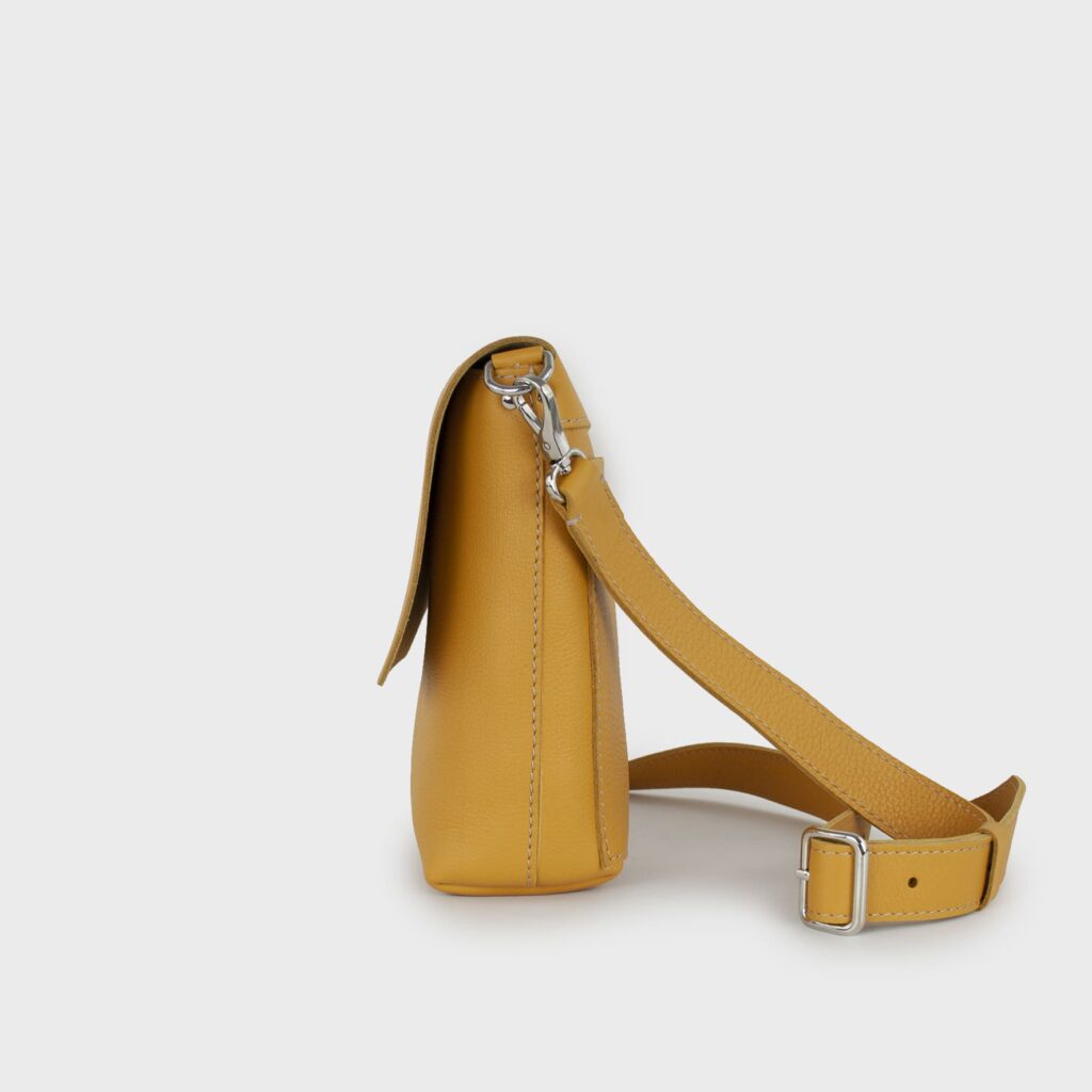 leather bag - golden bag