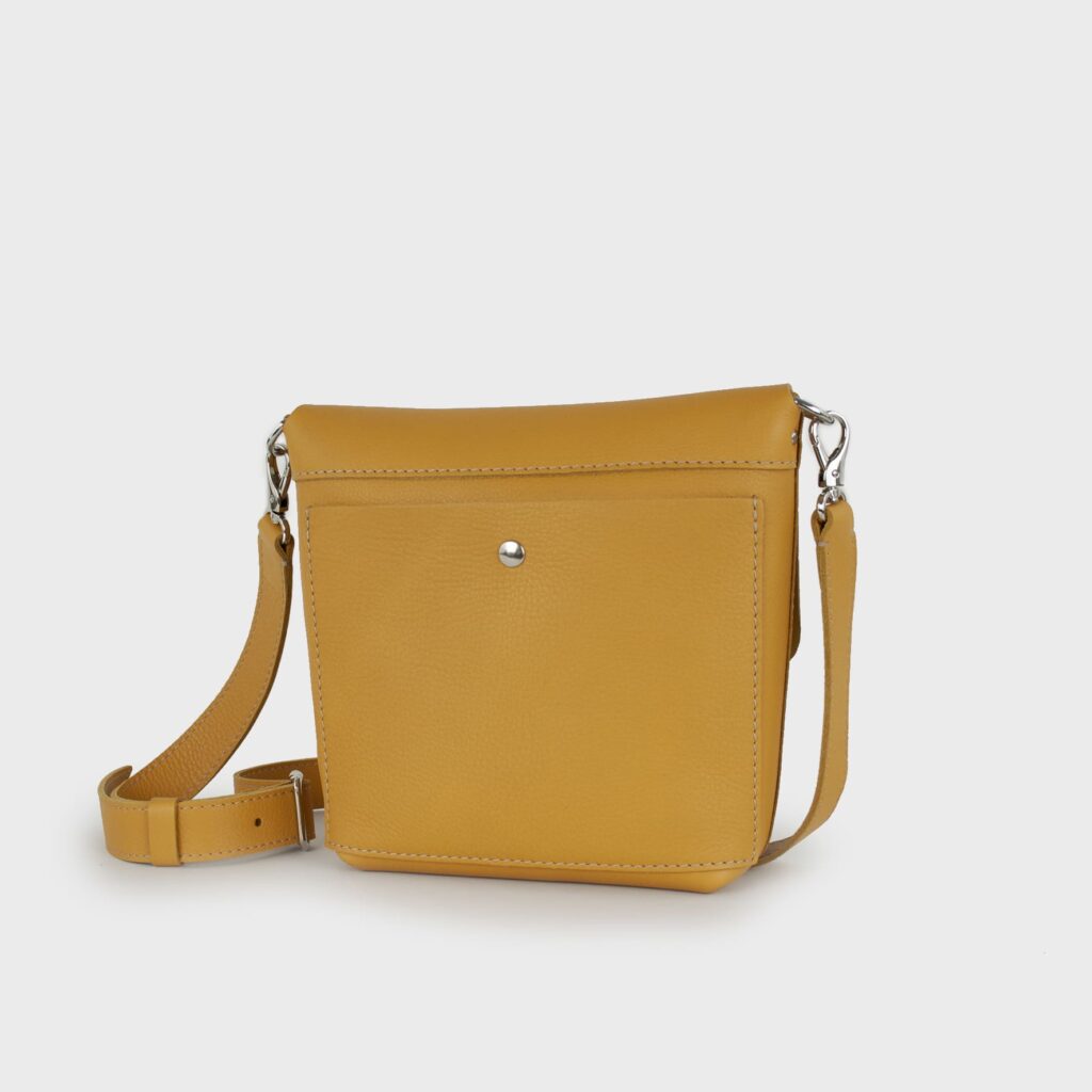 leather bag - golden bag