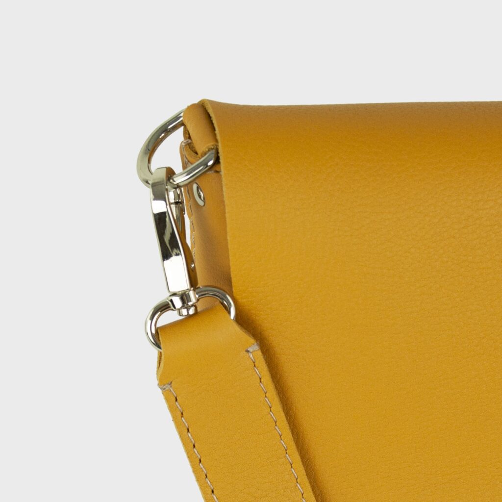 leather bag - golden bag