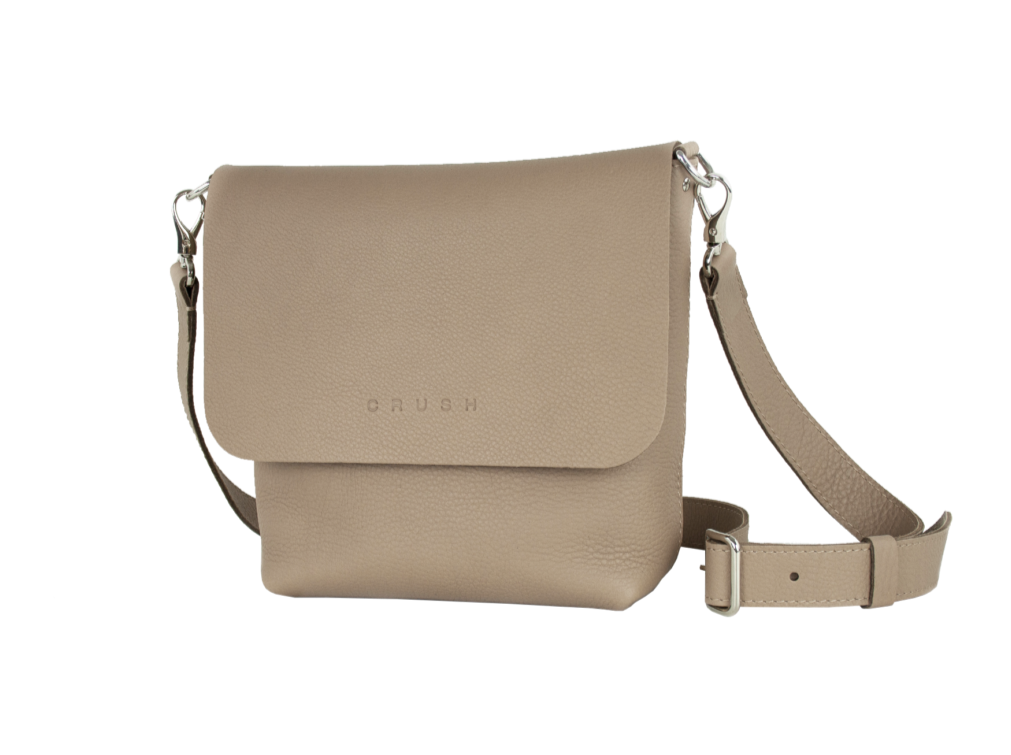 leather bag - beige bag