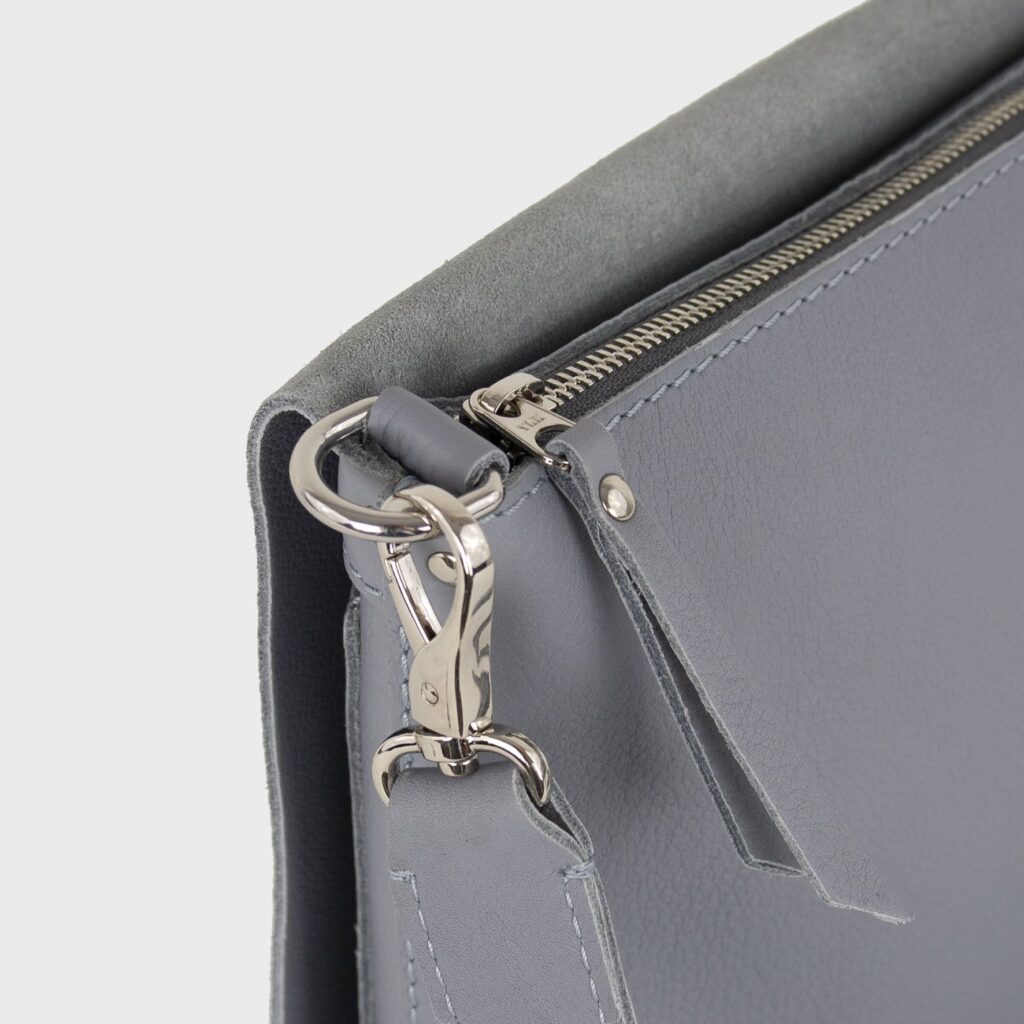 leather bag - lavander bag