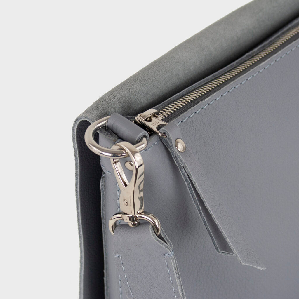leather bag - lavander bag