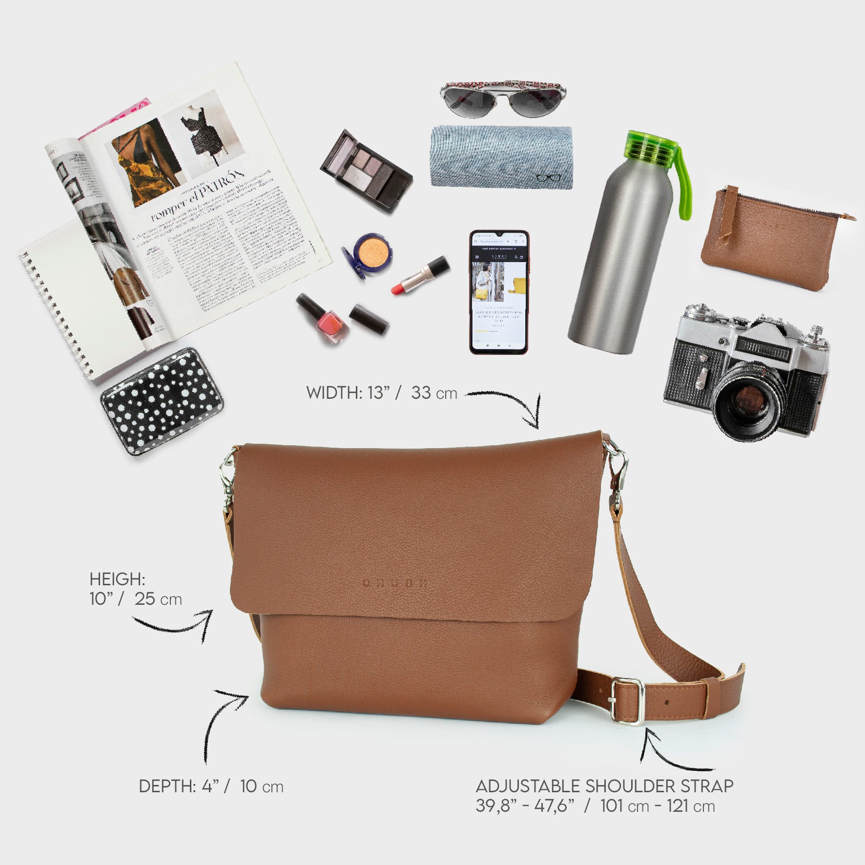 leather bag - brown bag