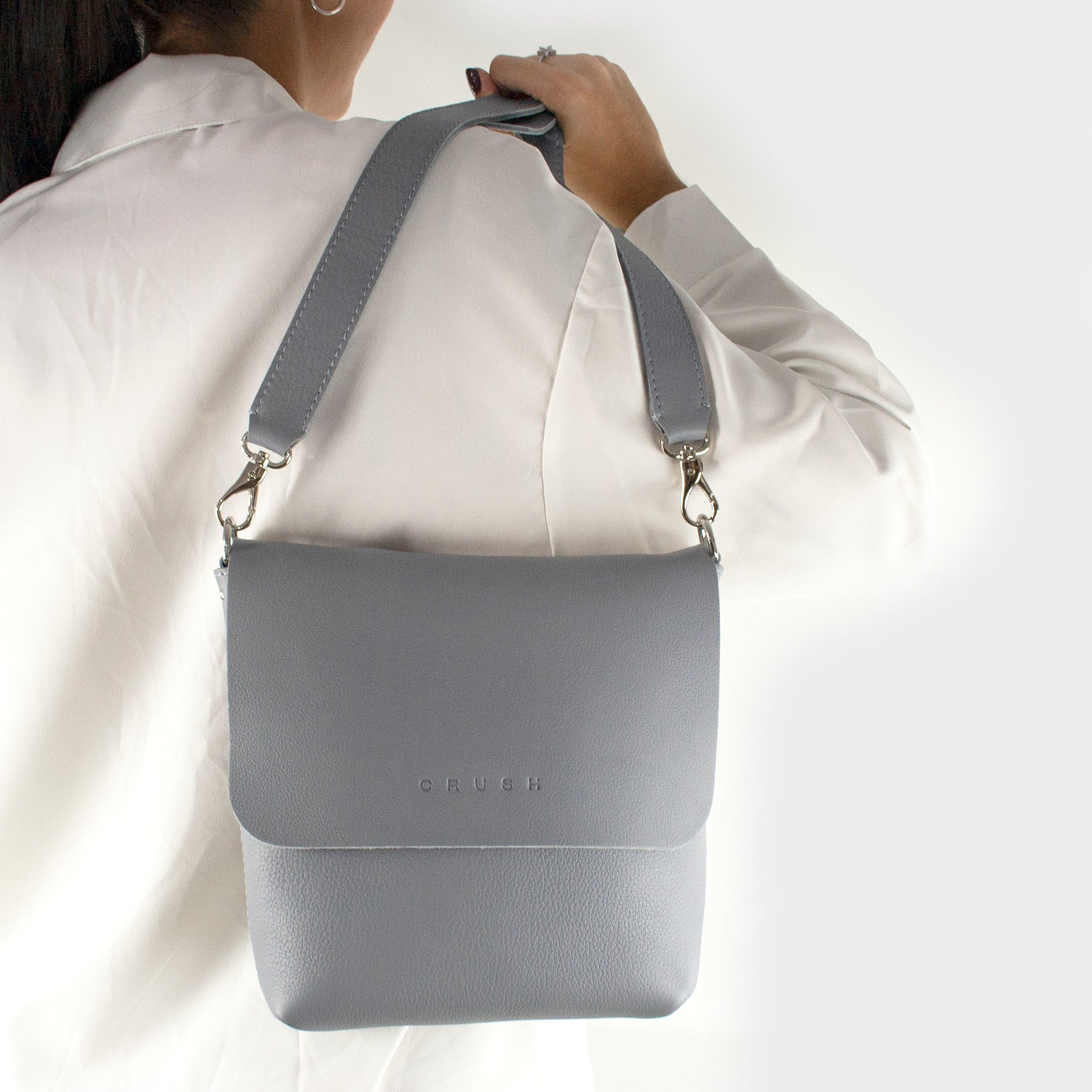 leather bag - lavander bag