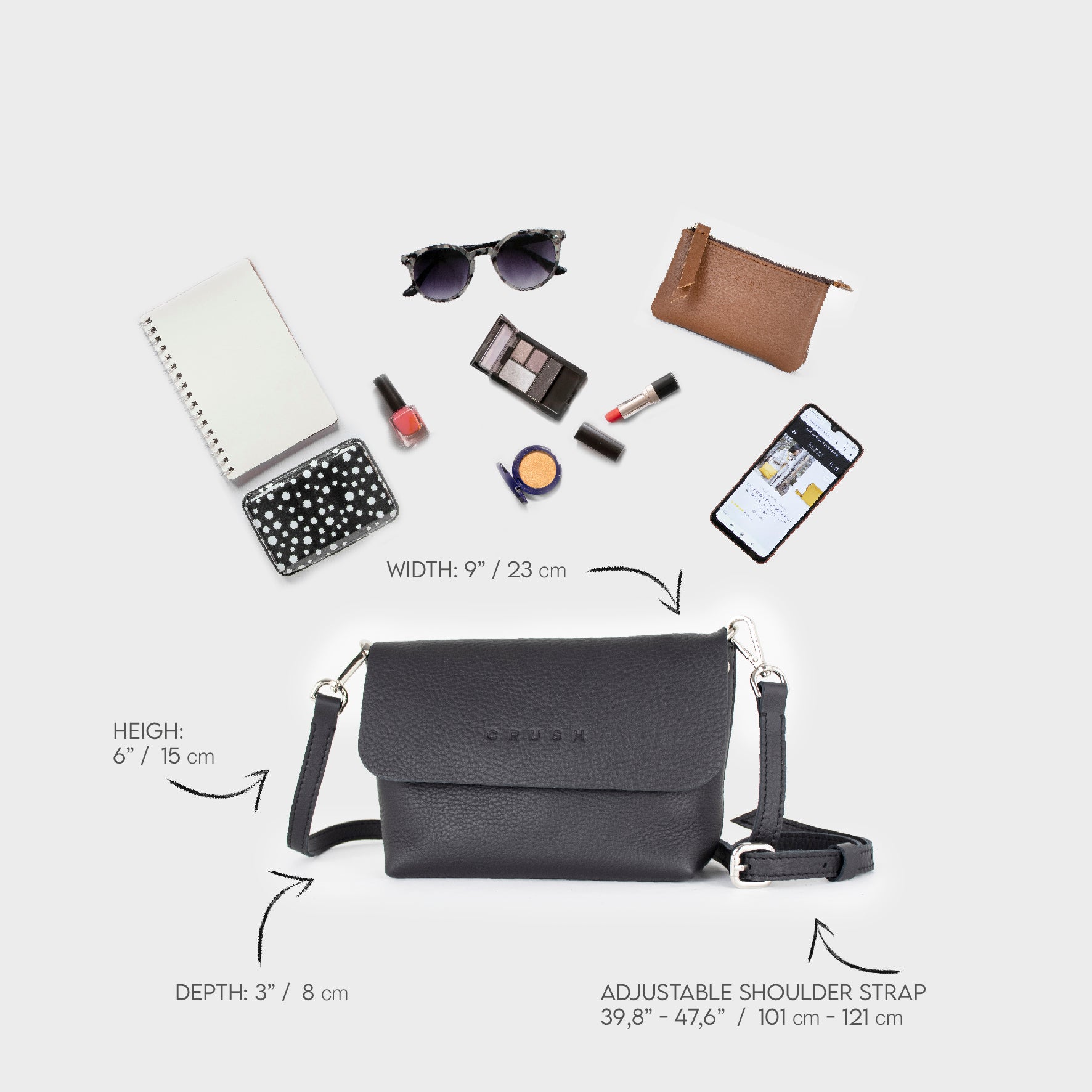 leather bag - black bag