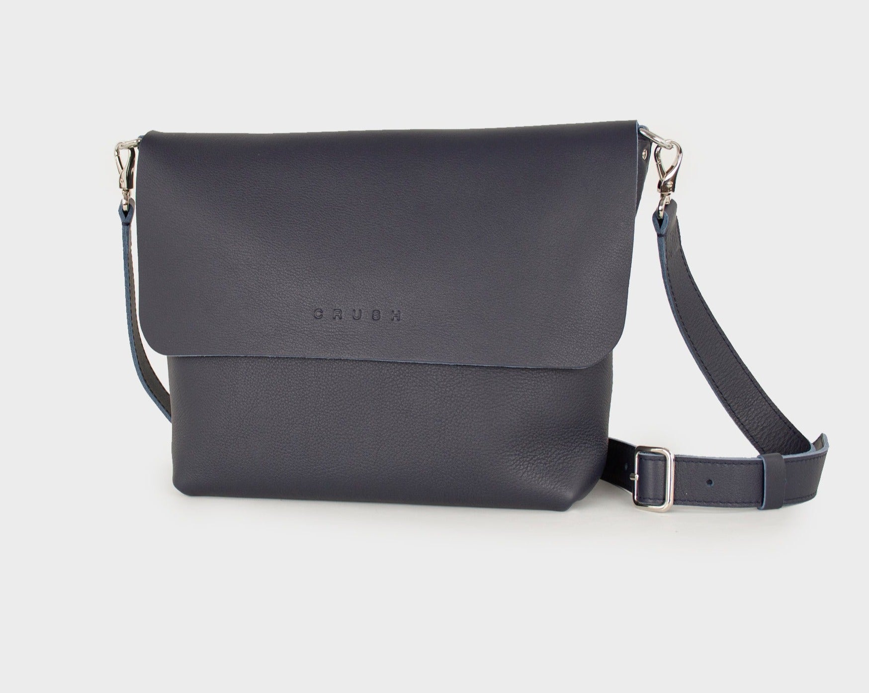 Joy Syna L - Leather Crossbody Bag - Dark Blue