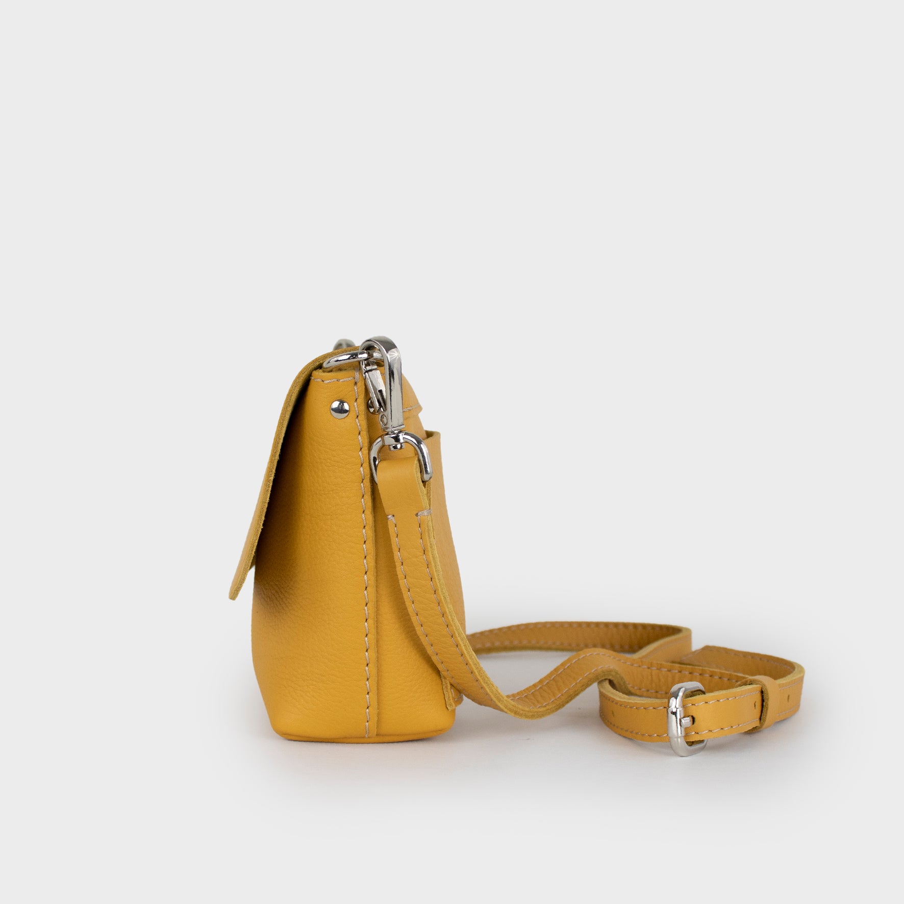 leather bag - golden bag
