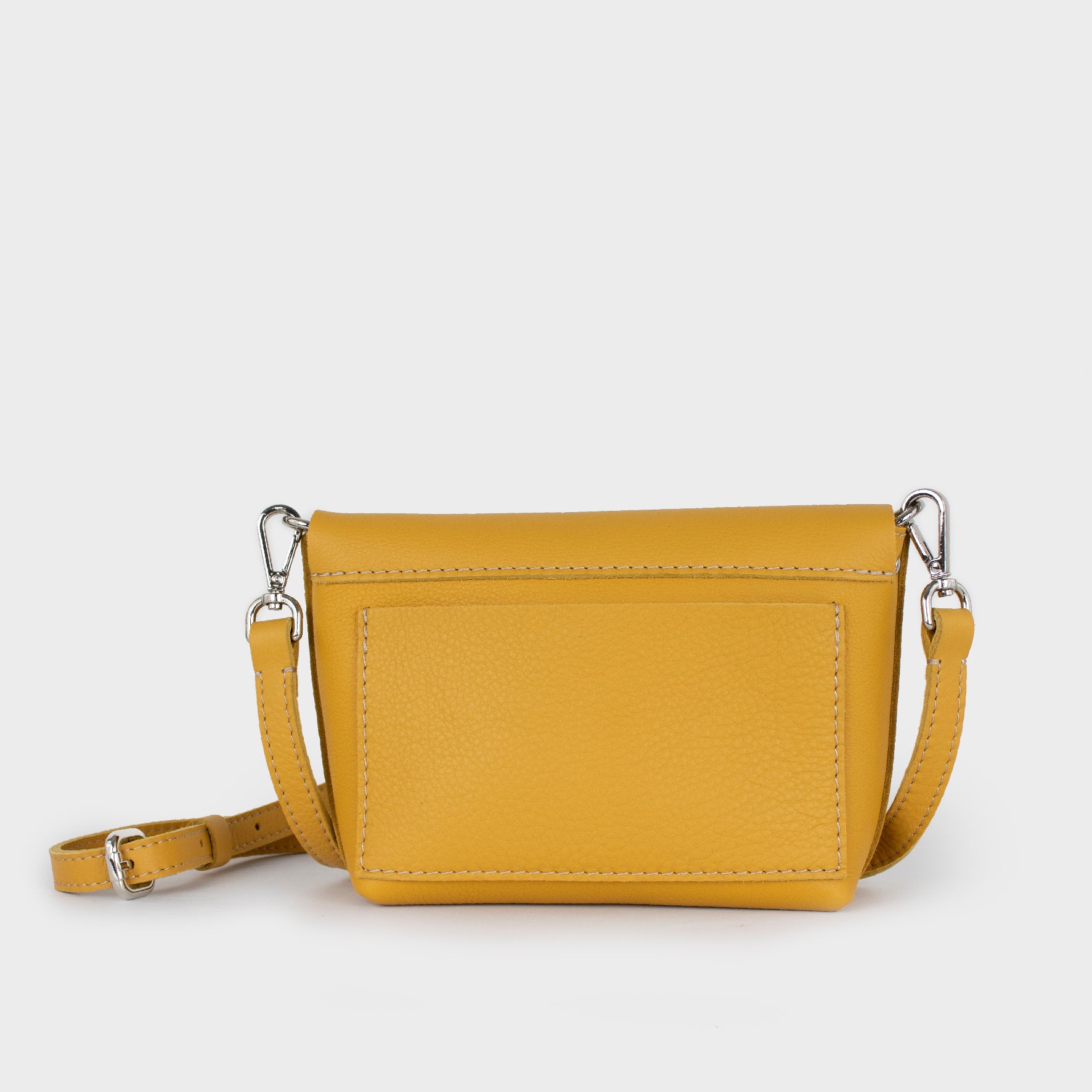 leather bag - golden bag