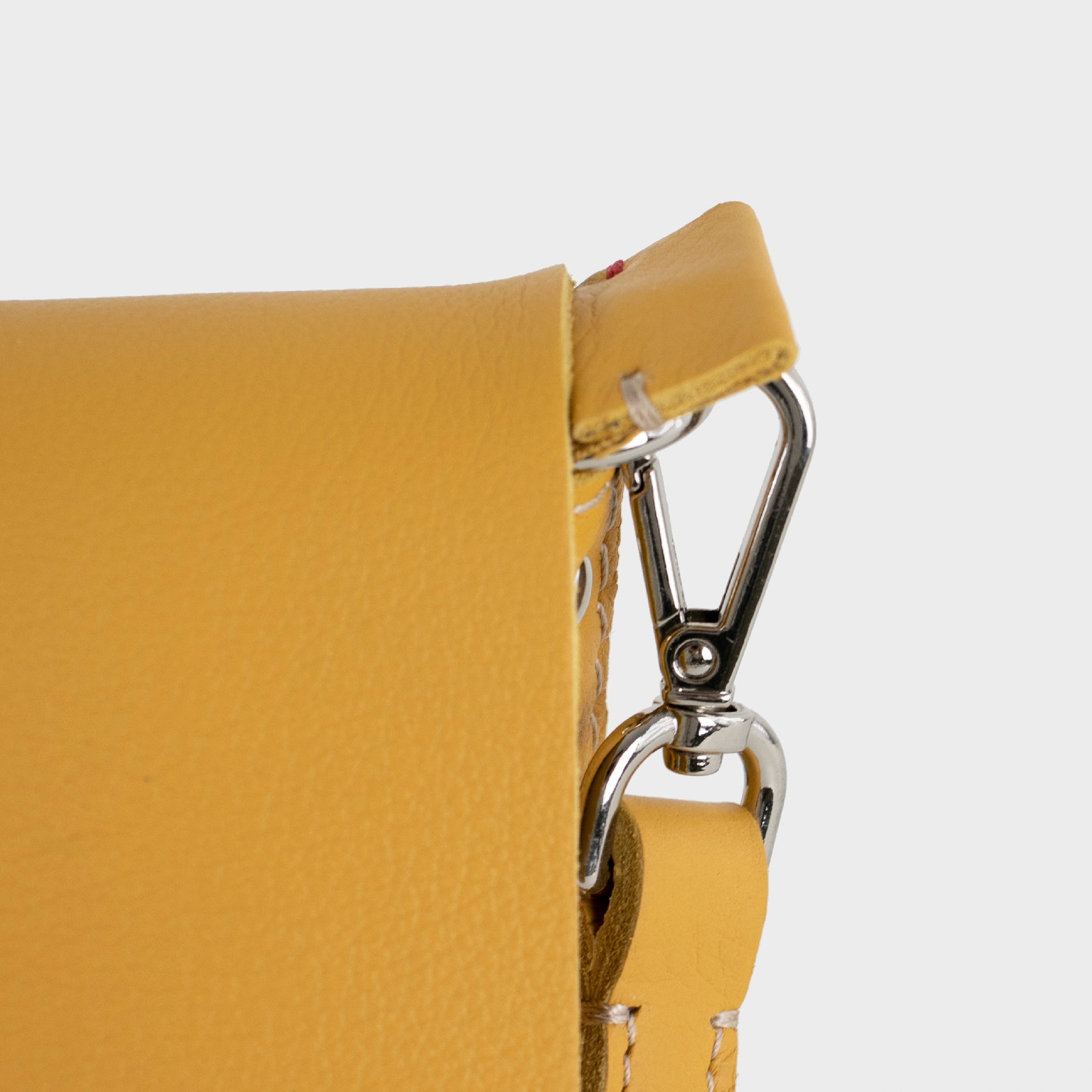leather bag - golden bag