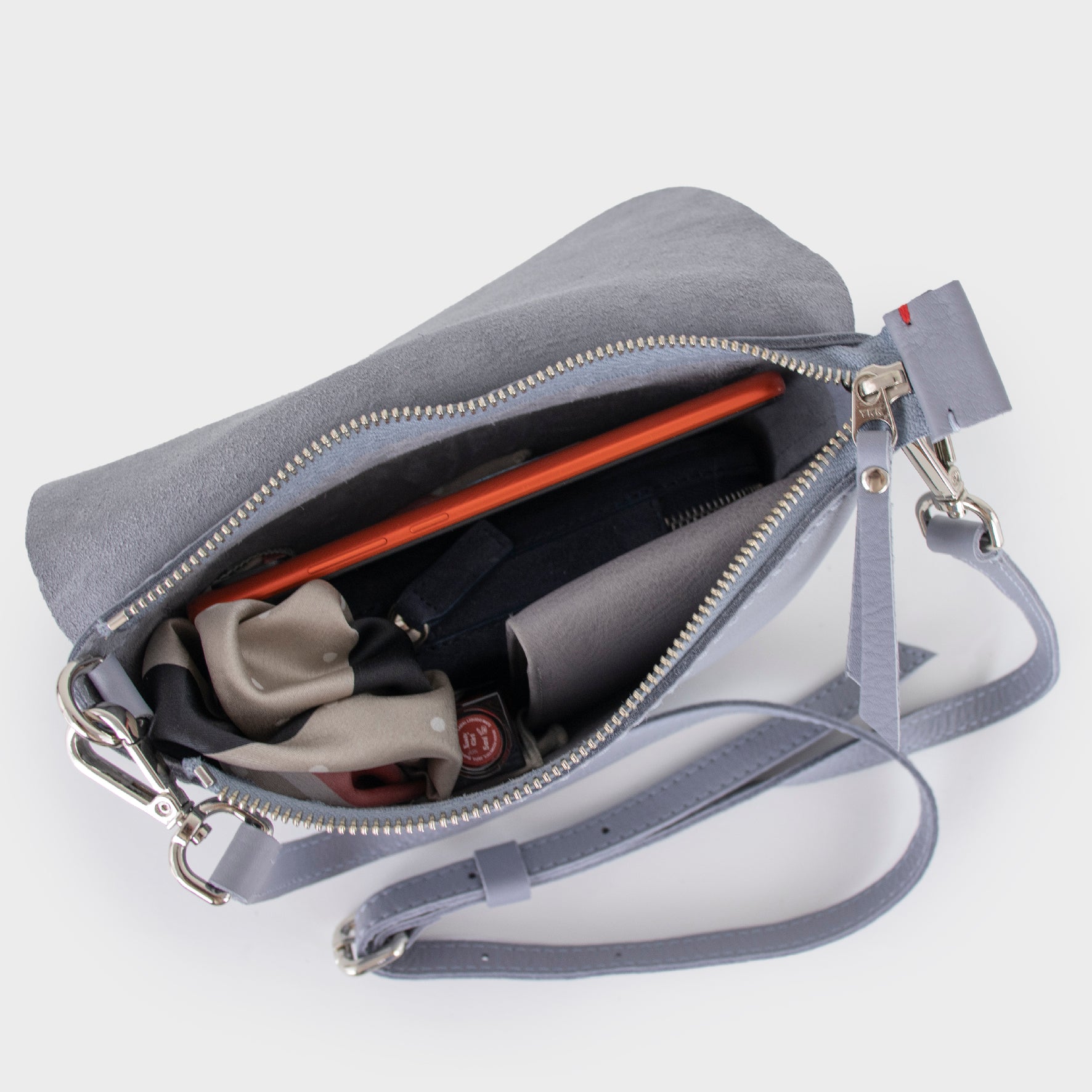 leather bag - lavander bag