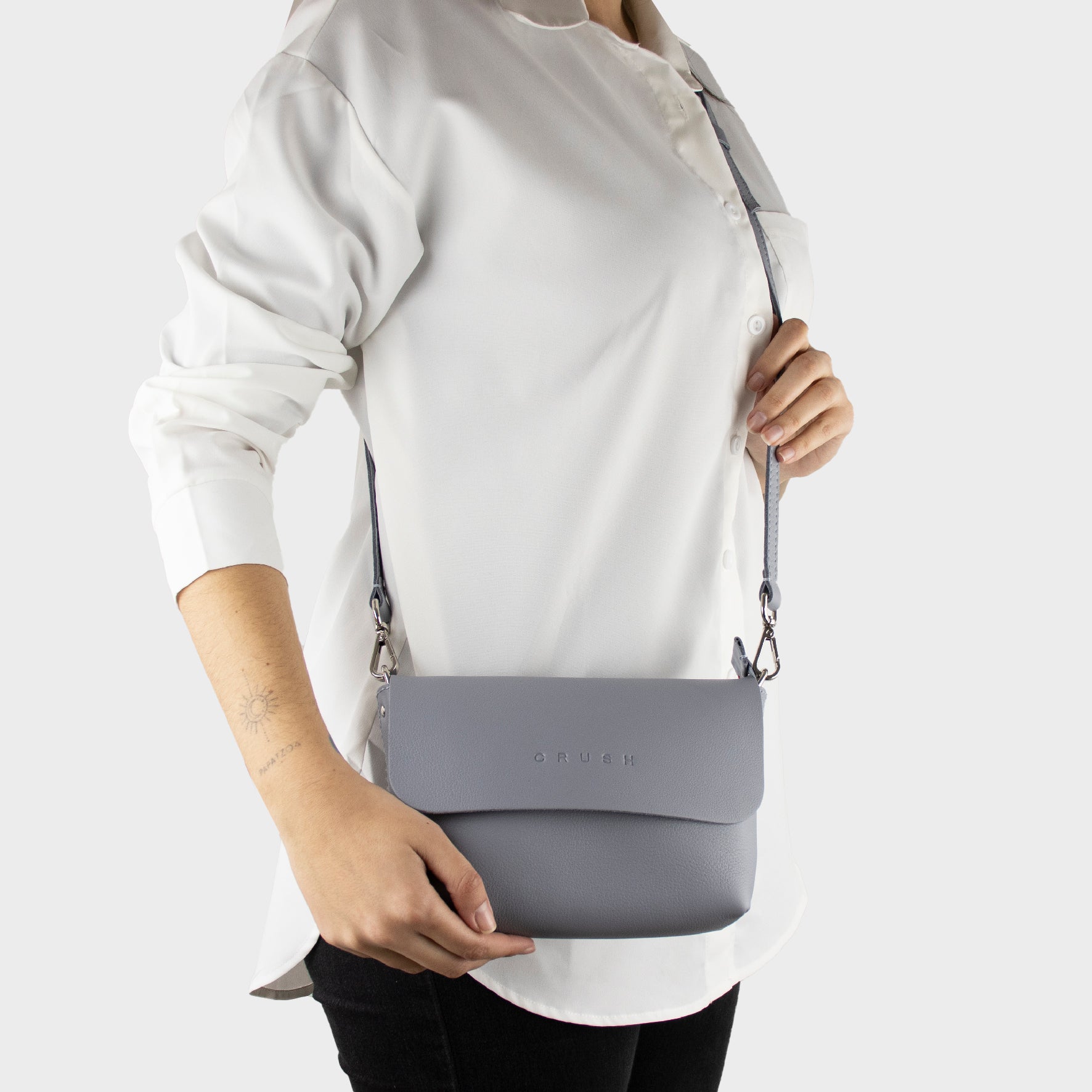 leather bag - lavander bag