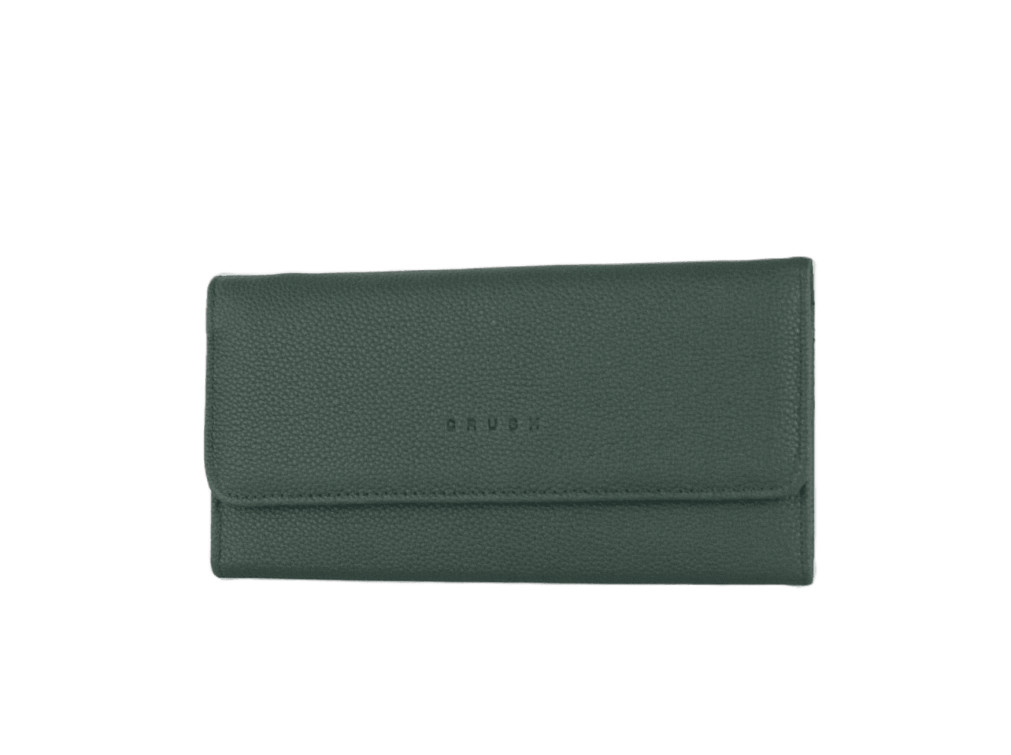 leather wallet - green wallet