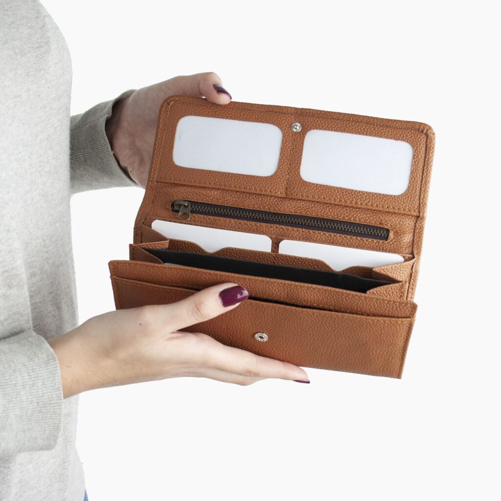 leather wallet - tan wallet