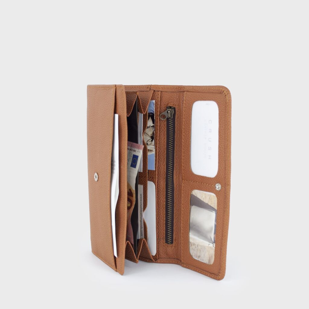 leather wallet - tan wallet