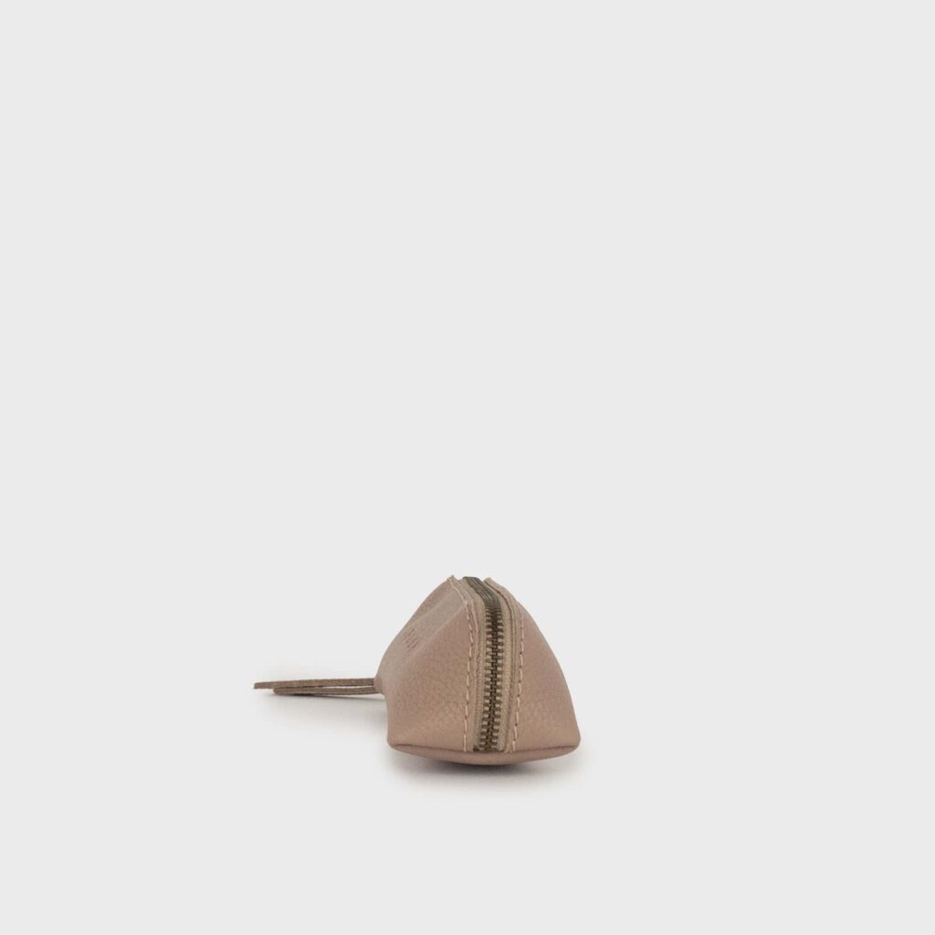 leather purse - beige purse