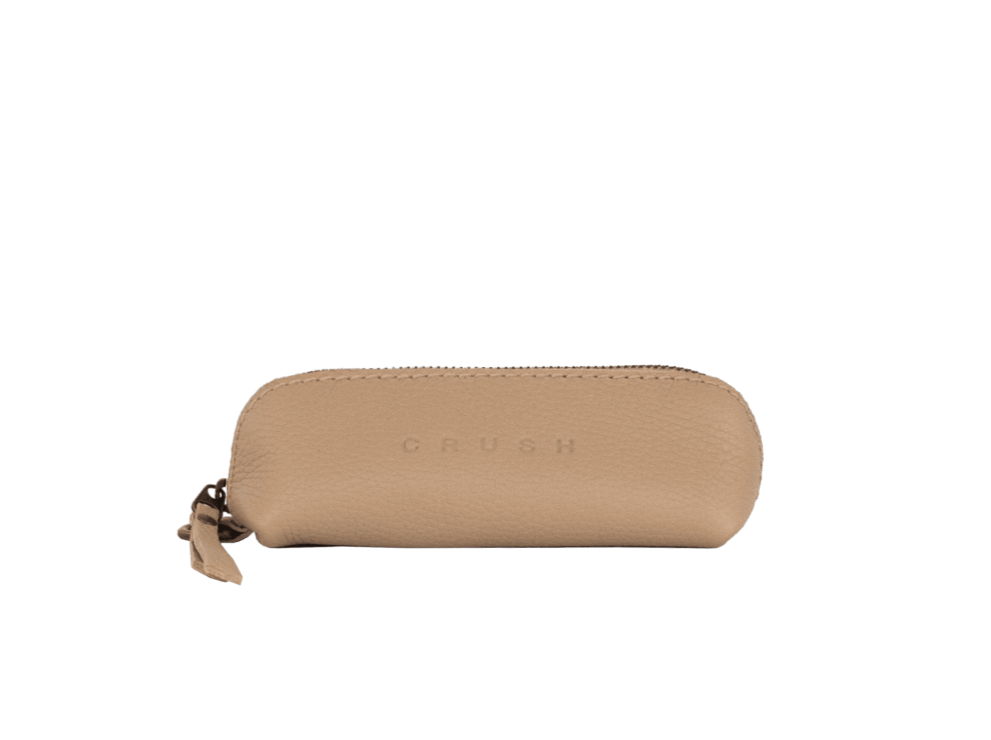 leather purse - beige purse