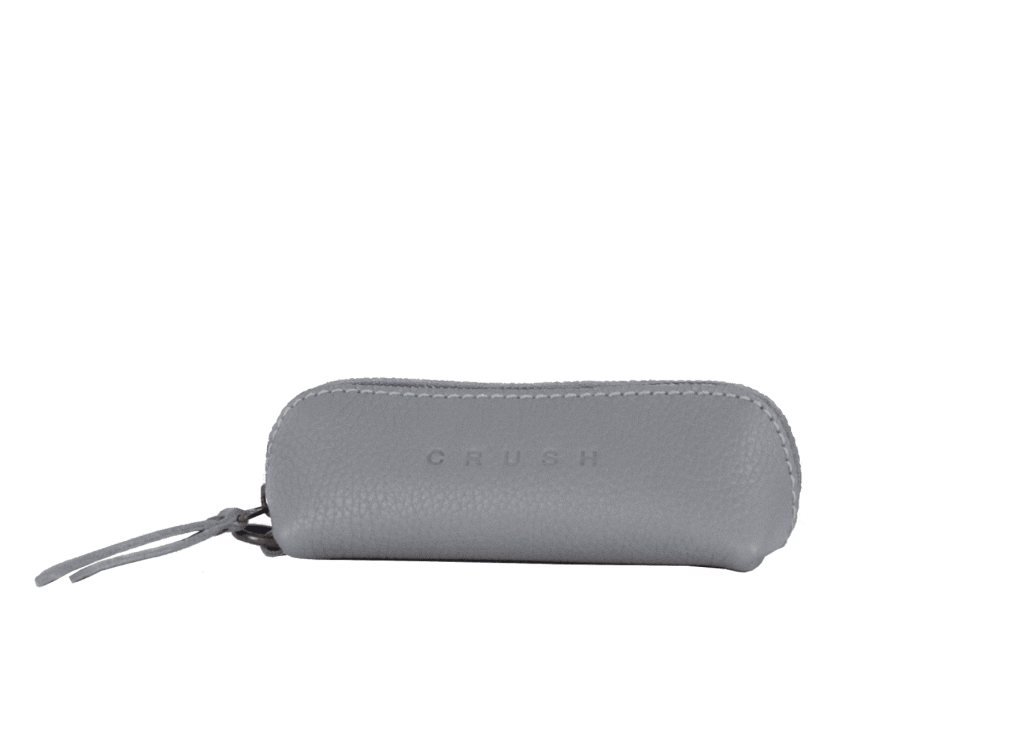 leather purse - grey purse