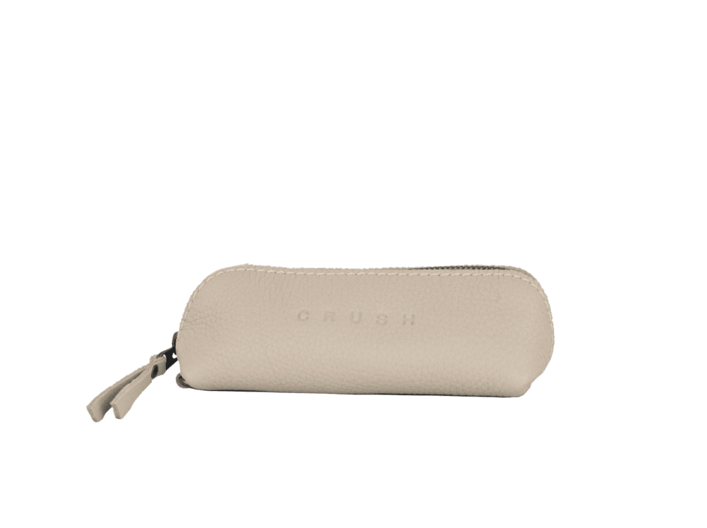 leather purse - beige purse