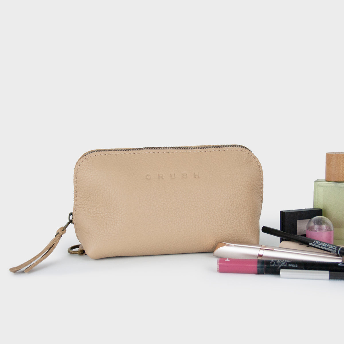 Leather Wash Bag Lena L