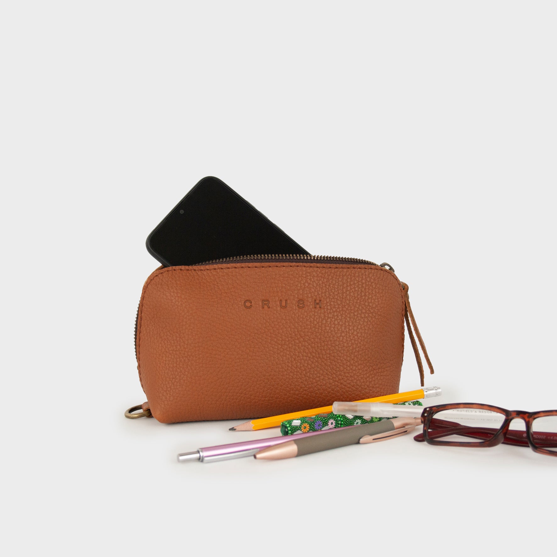 Leather Wash Bag Lena L