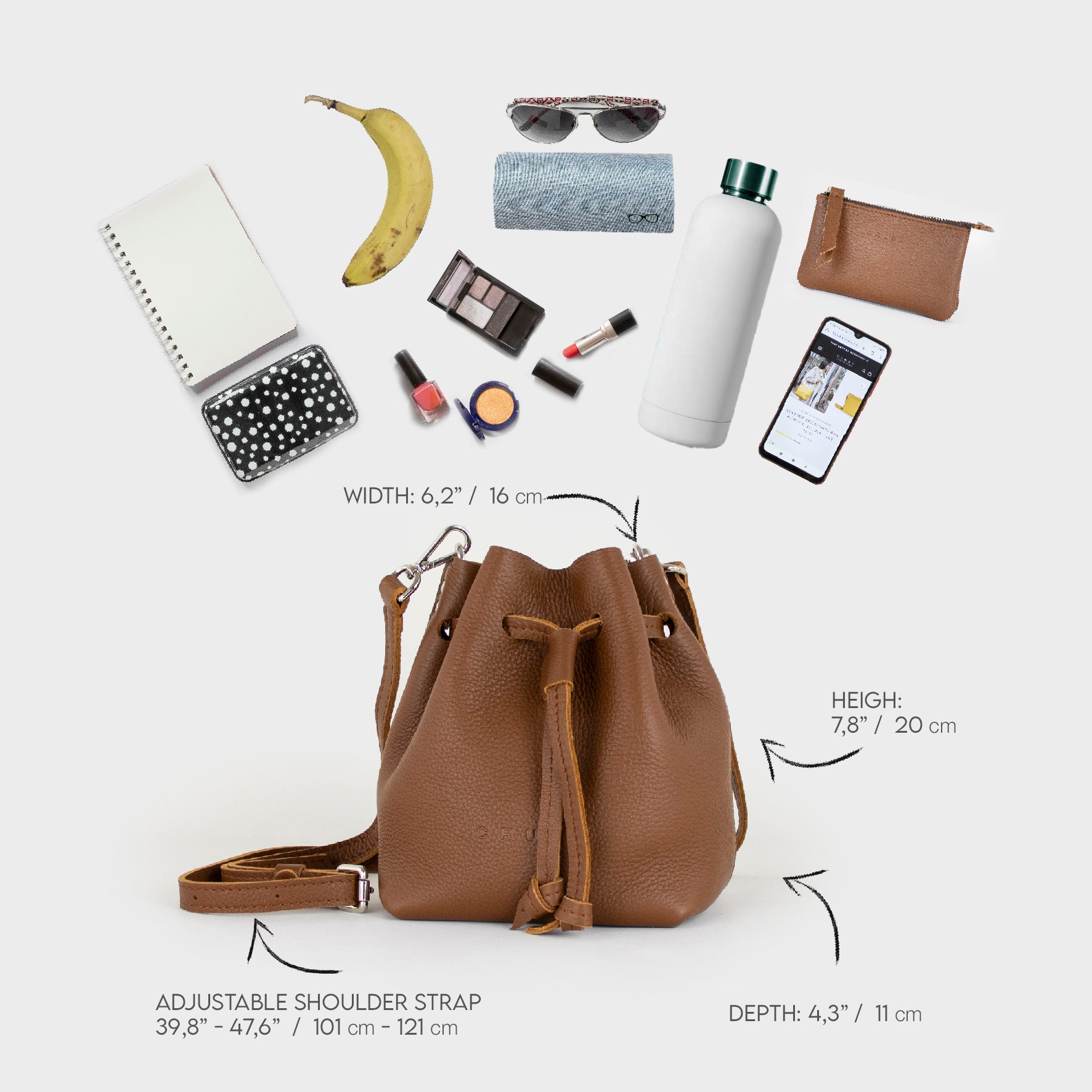 leather bag - brown bag