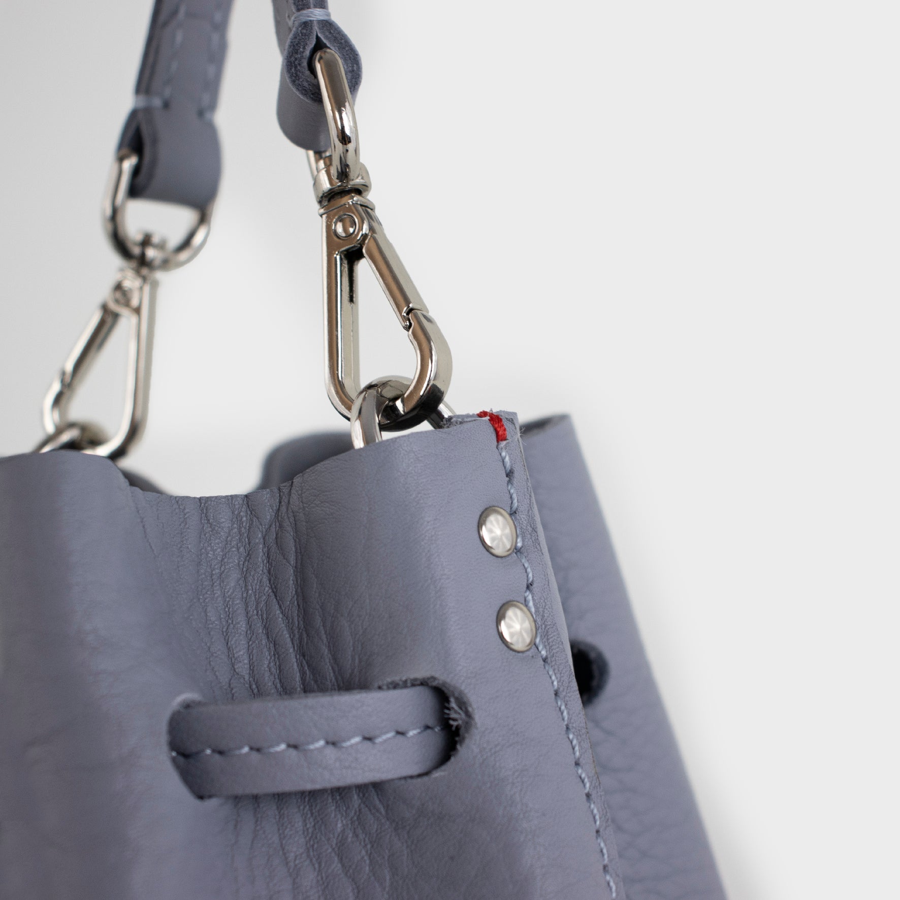 leather bag - lavander bag