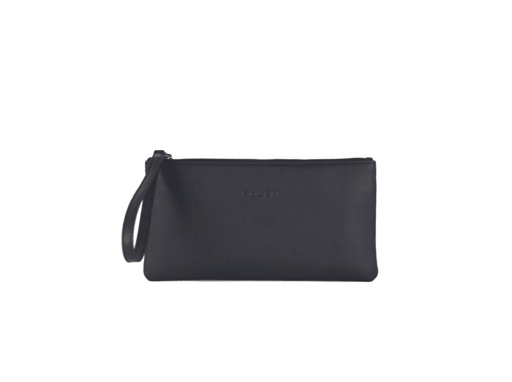 leather purse - blue purse