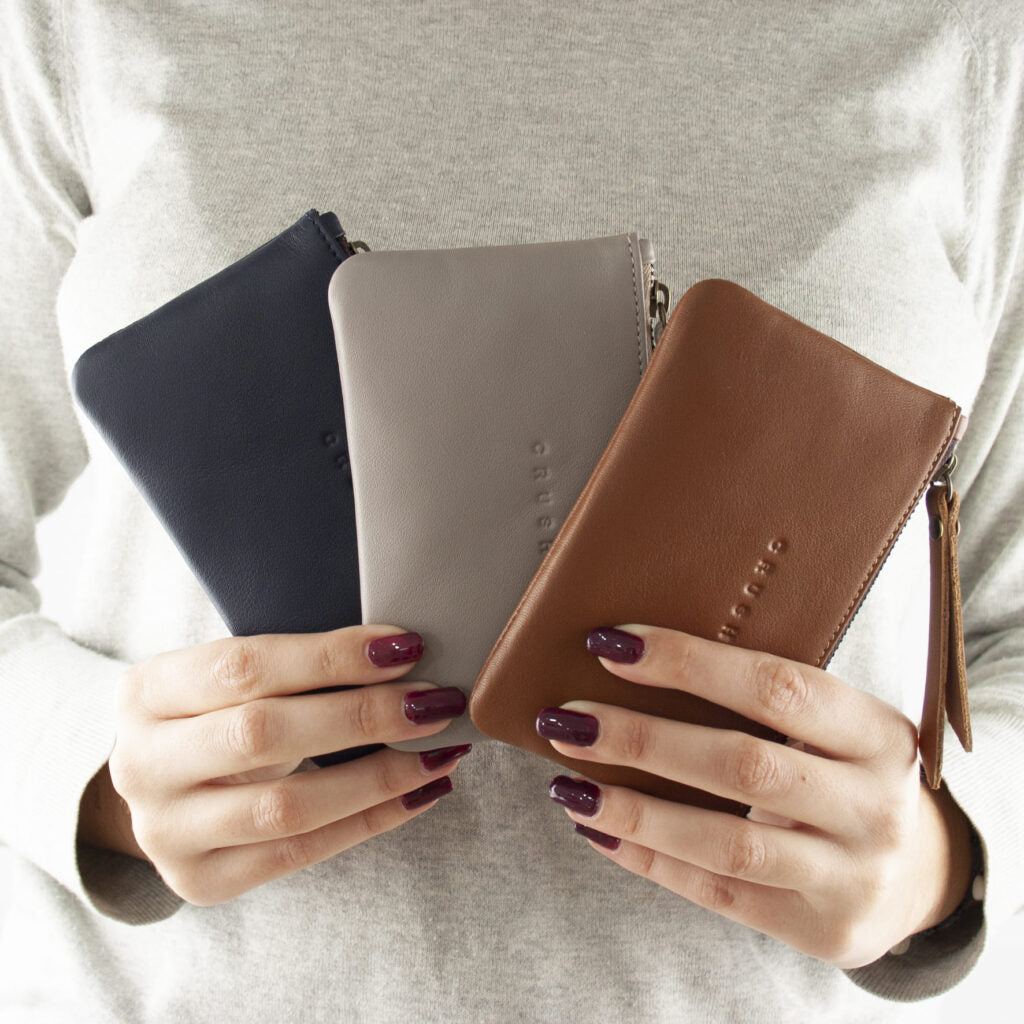 leather purses - different colors