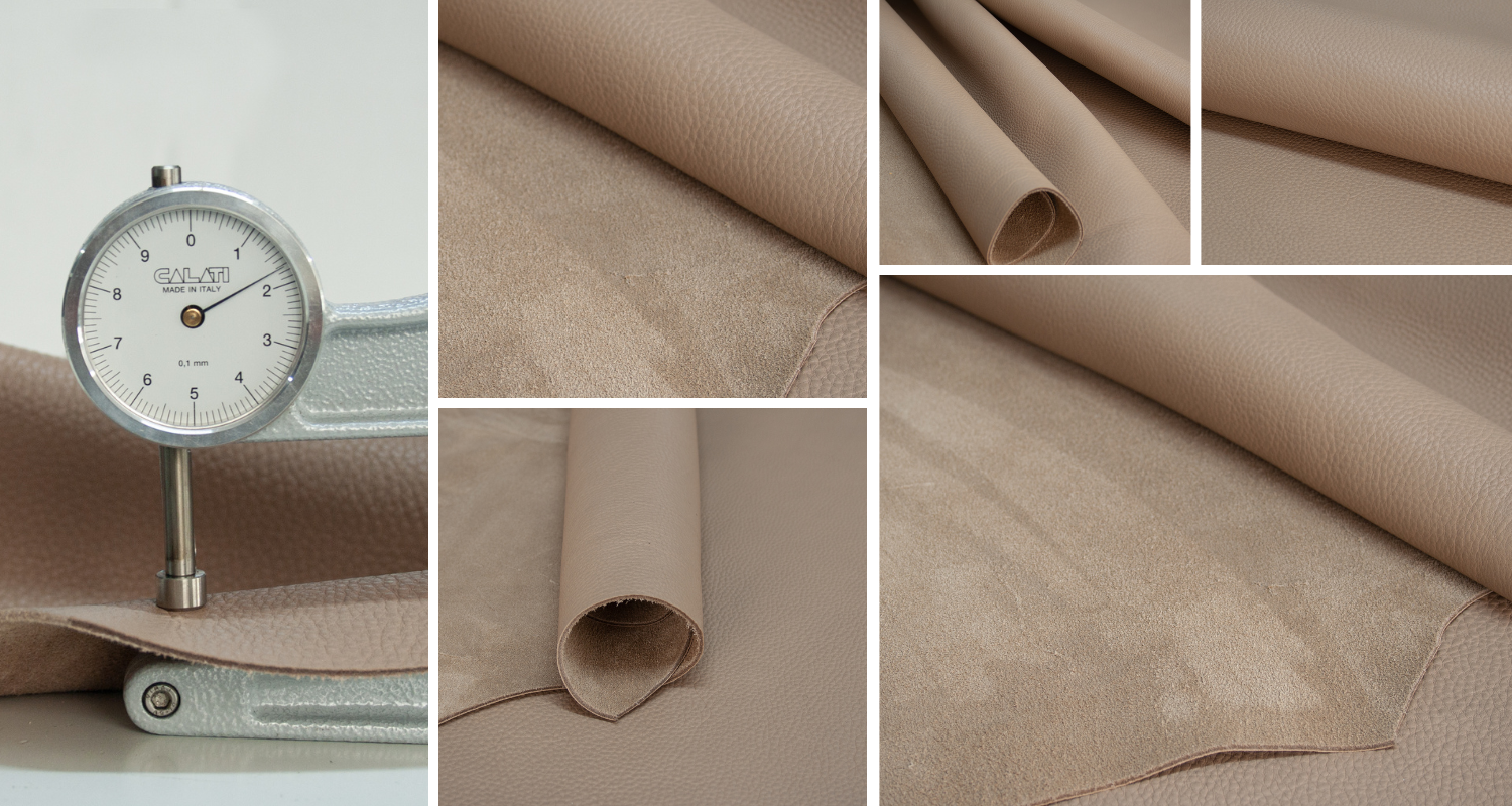 fabric leather - leather design - beige fabric
