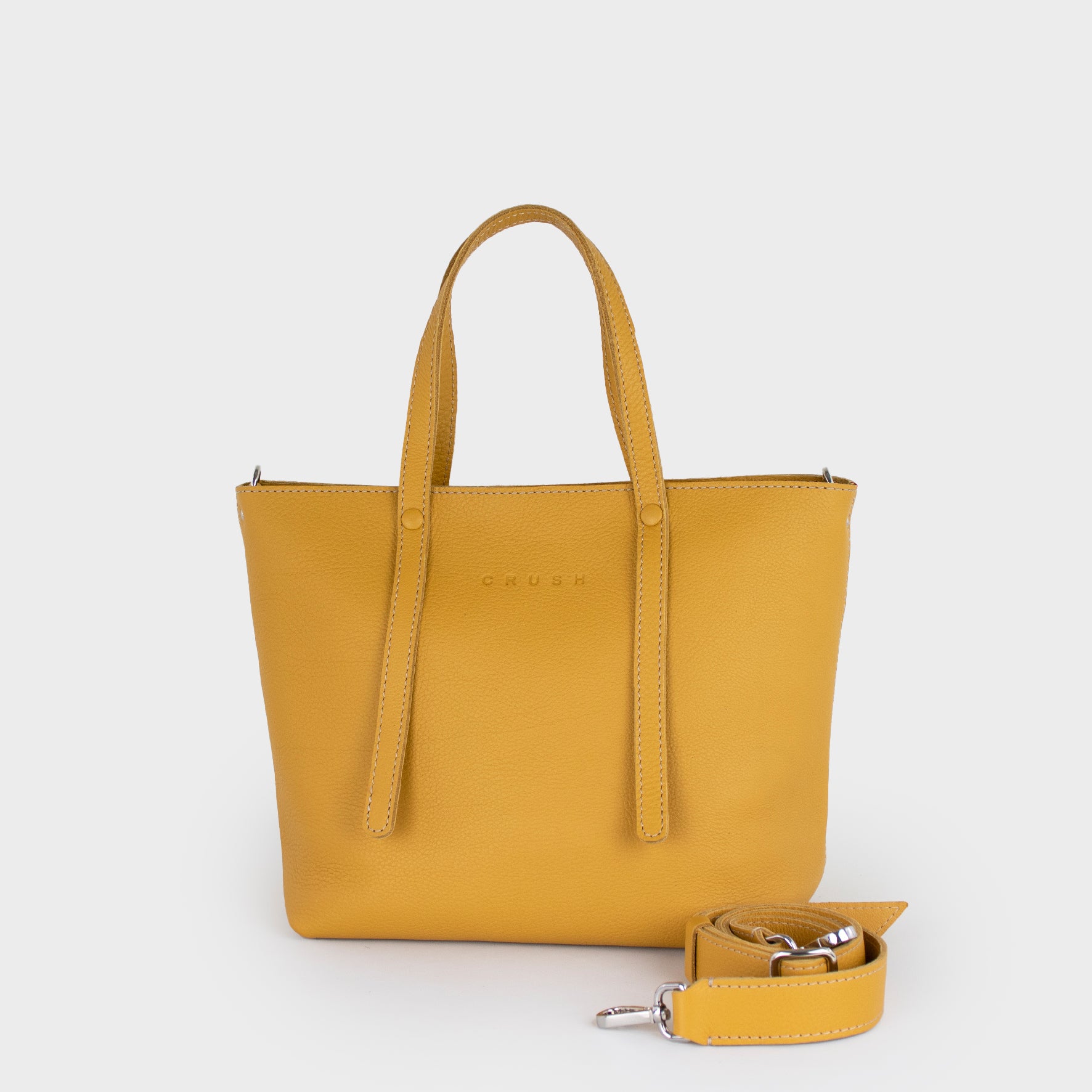 Bolso Tote de Cuero Mujer Dorado M - Jarana Syna
