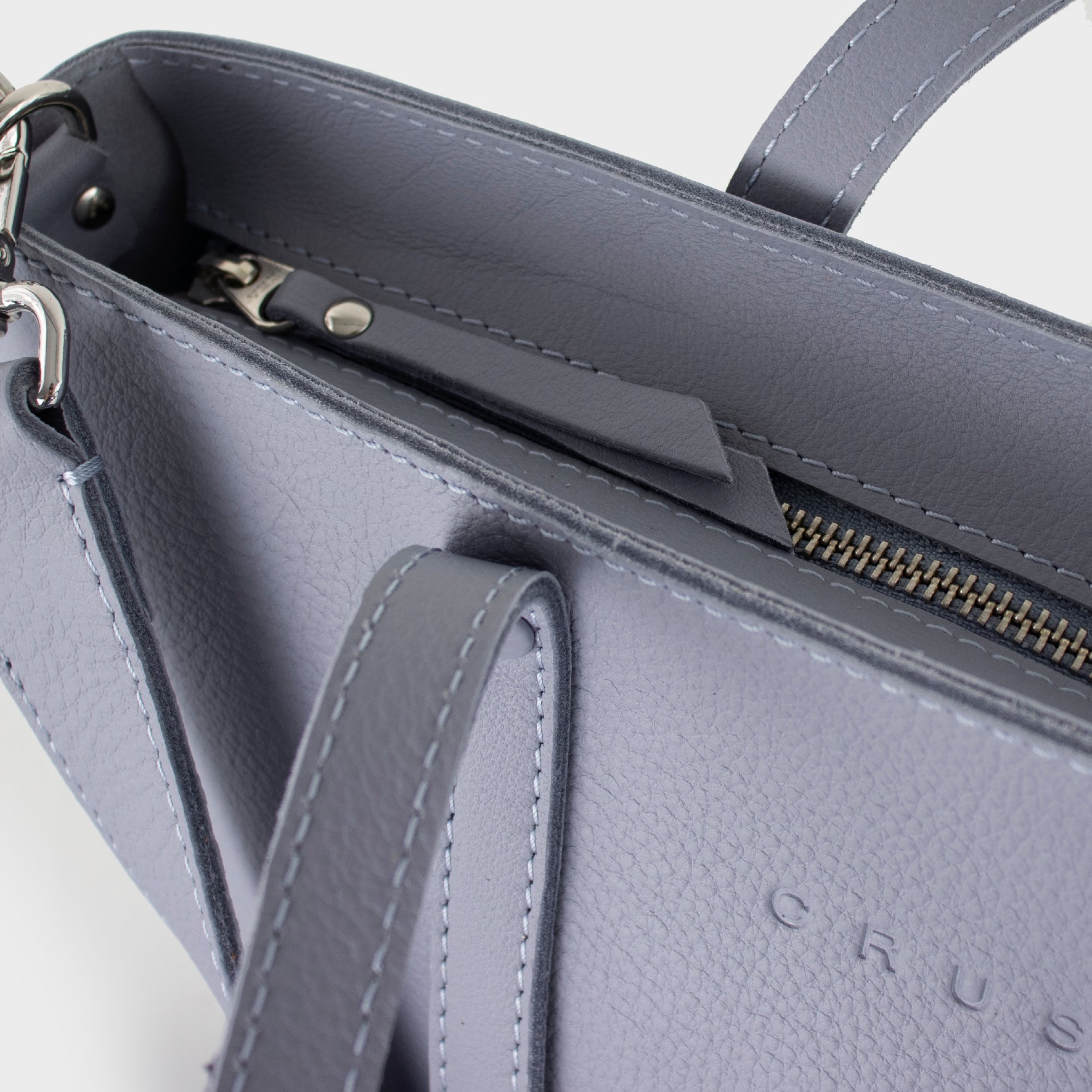 Leather Tote Bag Women Lavander M - Jarana Syna