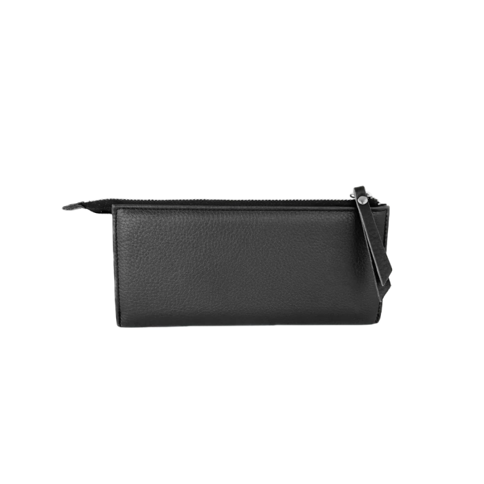 Full Grain Leather Wallet Black - Asha