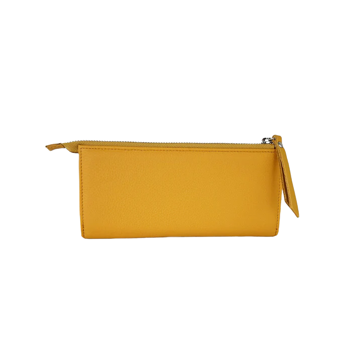 Full Grain Leather Wallet Golden - Asha