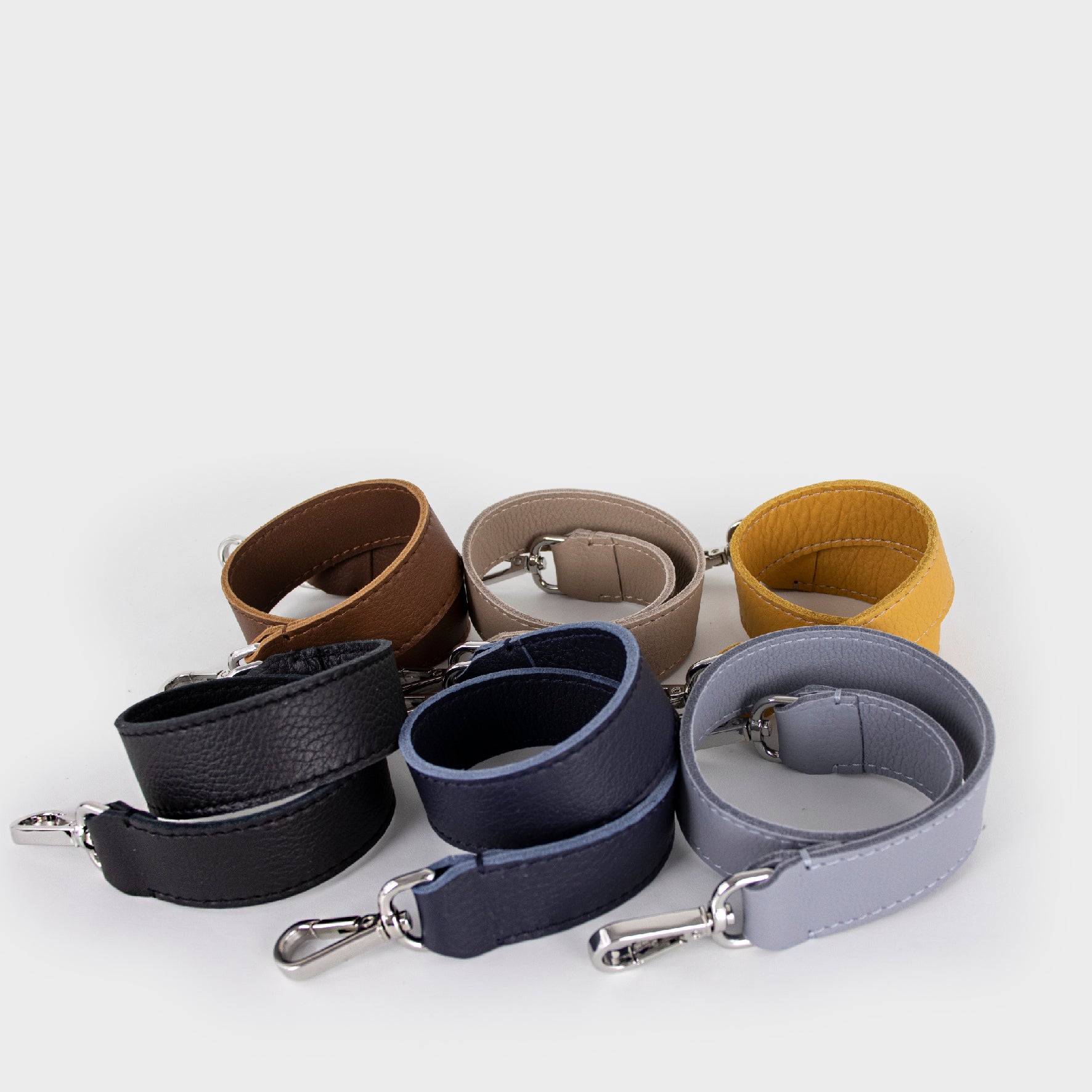 shoulder straps - leather straps- different colours