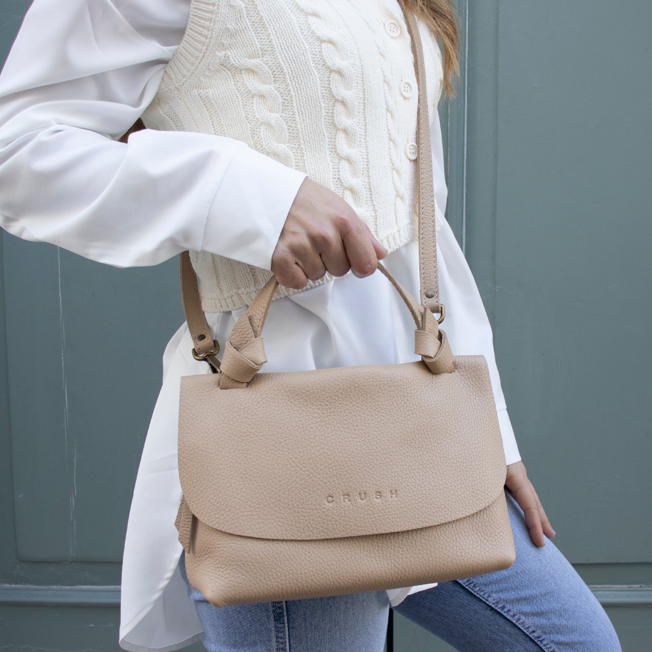 Leather Crossbody Bag - Elna