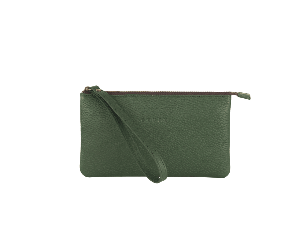 Gina - Soft Leather Wallet - Big - Forest