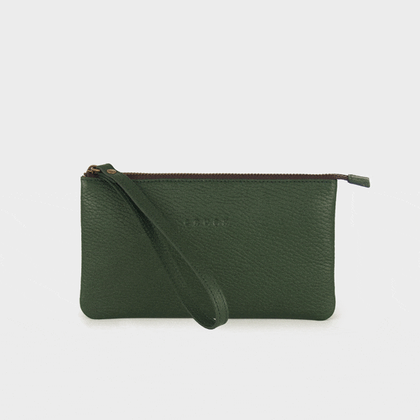 Gina - Soft Leather Wallet Women - Big - Forest